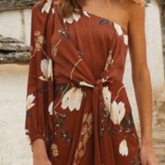 Shona Joy Dresses & Skirts - Shona Joy St. Lucia One-Shoulder Dress, Size 8